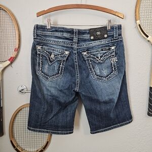 Miss Me Jean Bermuda Shorts